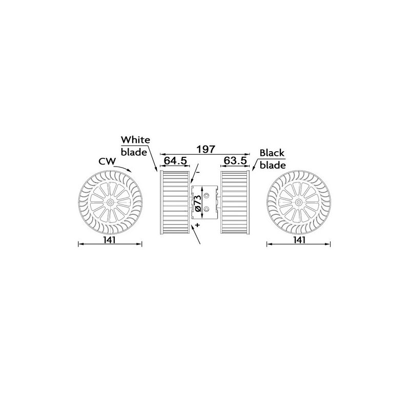BEHR AB 192 000S HVAC Blower Motor