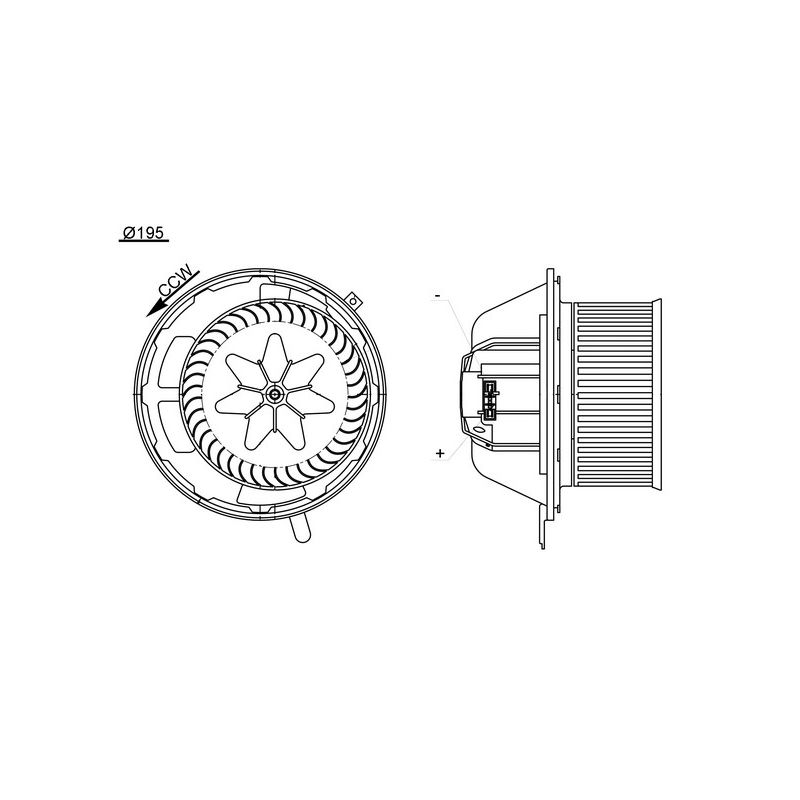 BEHR AB 194 000S HVAC Blower Motor