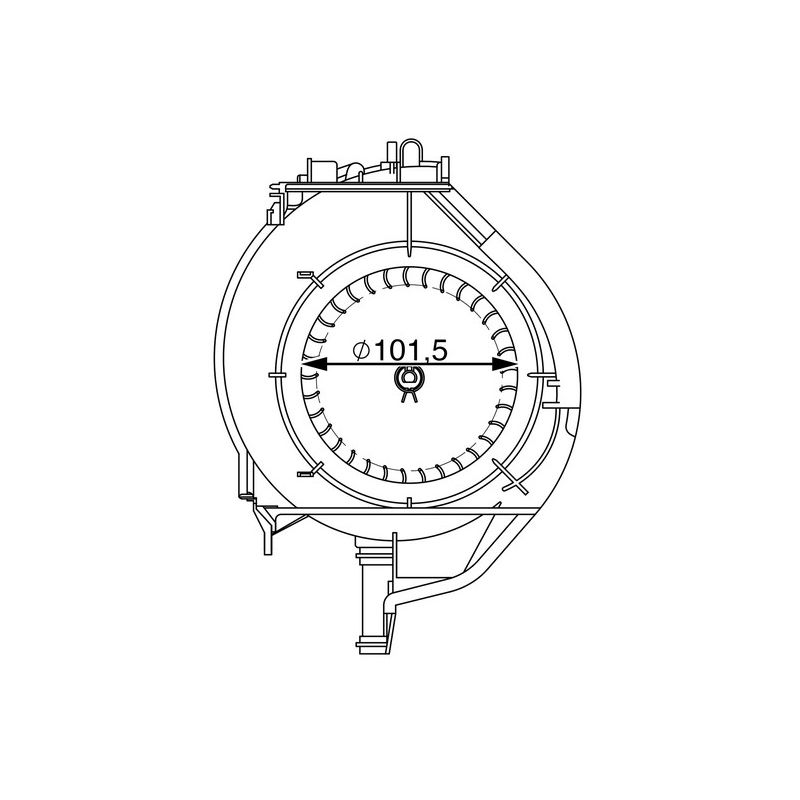 BEHR AB 266 000S HVAC Blower Motor