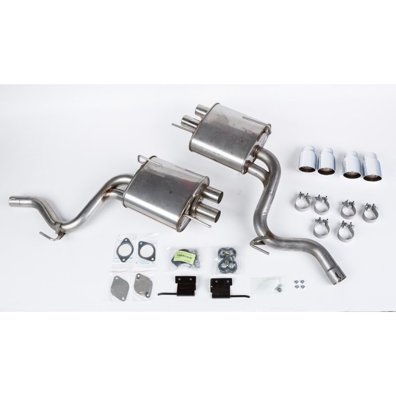 Roush 421921 2015-2017 Ford Mustang 5.0L V8 Quad Tip Active-Ready Exhaust Kit (Requires 421926)