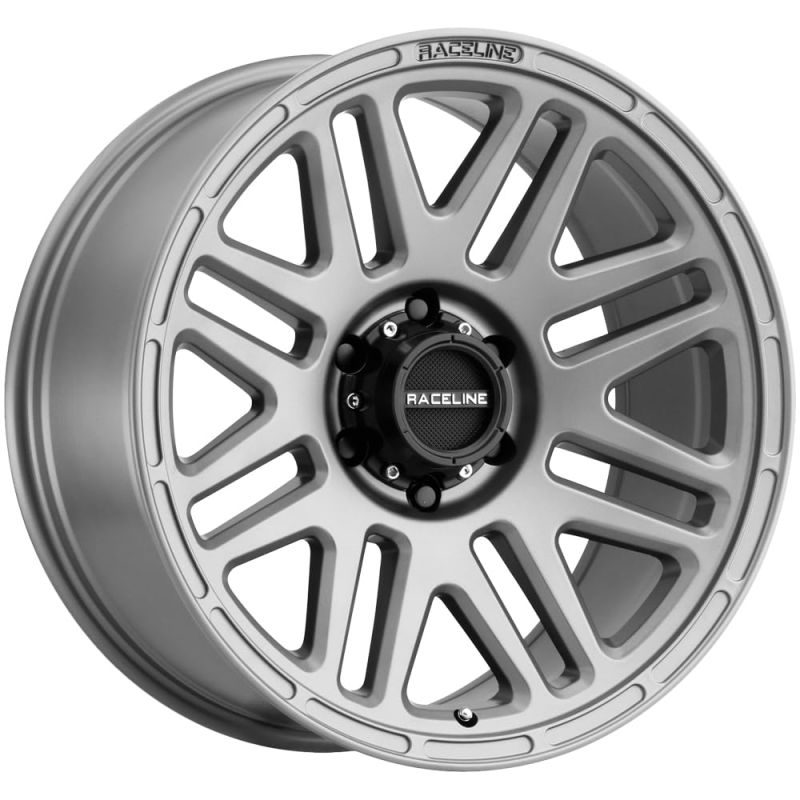 Raceline 944GS Outlander 16x8in / 5x139.7 BP / 0mm Offset / 106.5mm Bore - Greystone Wheel