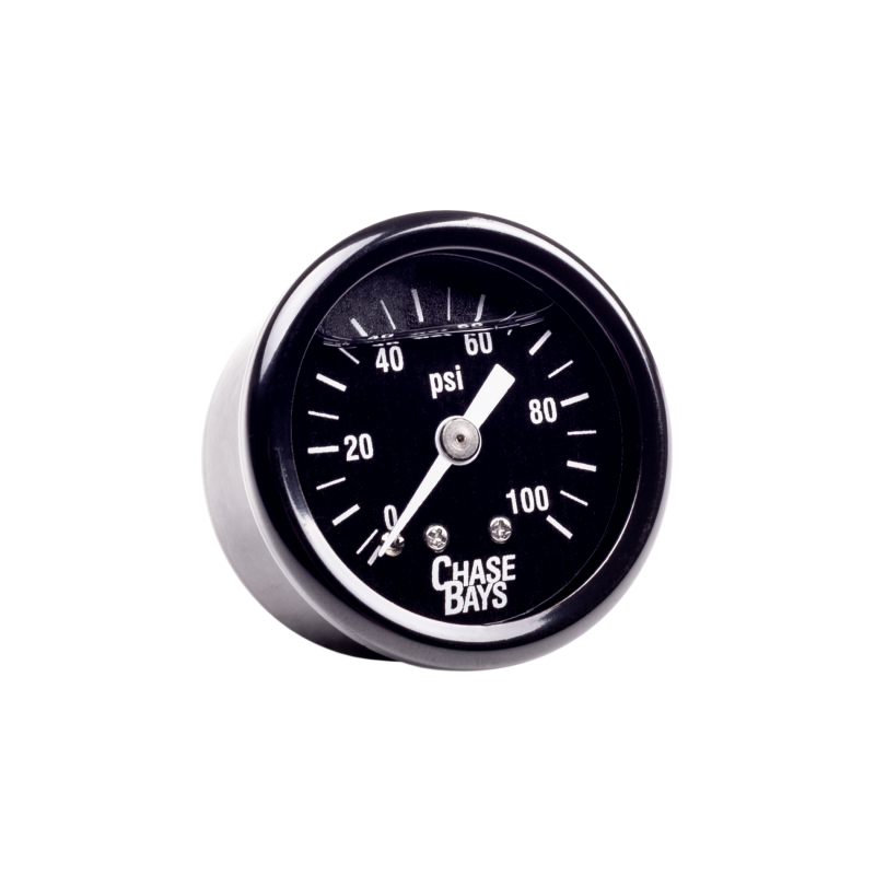 Chase Bays CB-U-FPRG Liquid Filled 0-100psi Fuel Pressure Gauge