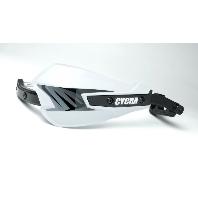 Cycra 1CYC-7801-42 Vortex Hand Guard/w Universal U-Clamps - White