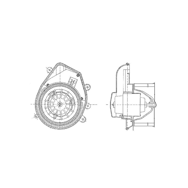 BEHR AB 54 000P HVAC Blower Motor