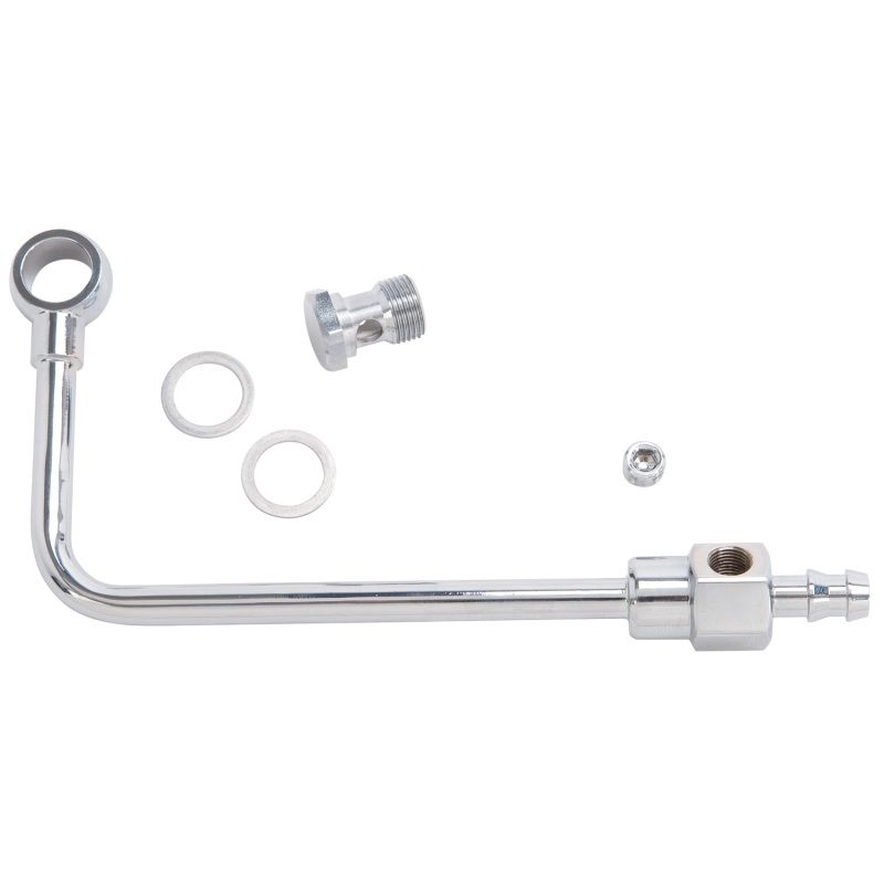 EDELBROCK EDE8126 Chrome Fuel Line for EPS Carb.