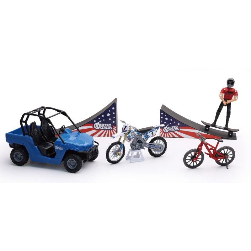 New Ray Toys 67685 Nitro Circus Playset/ Scale - 1:18