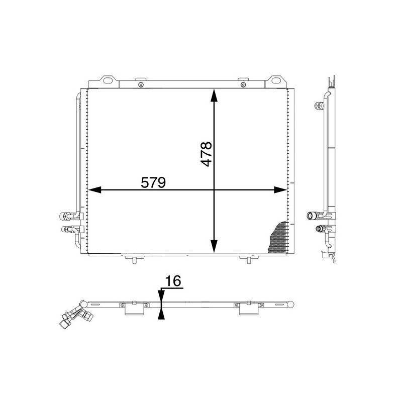 BEHR AC 196 000S A/C Condenser