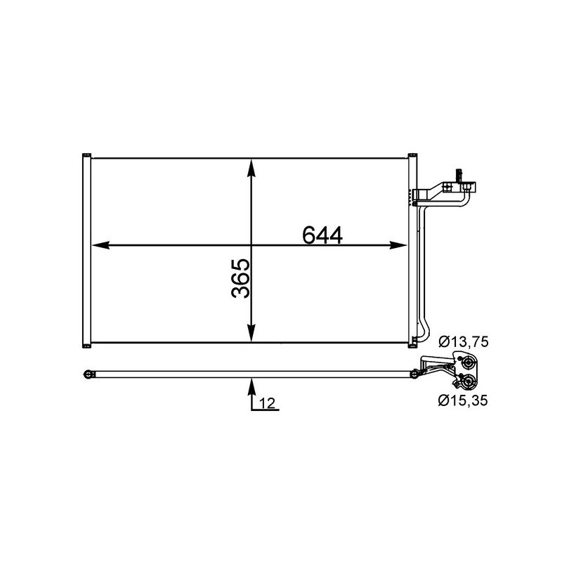 BEHR AC 27 000S A/C Condenser