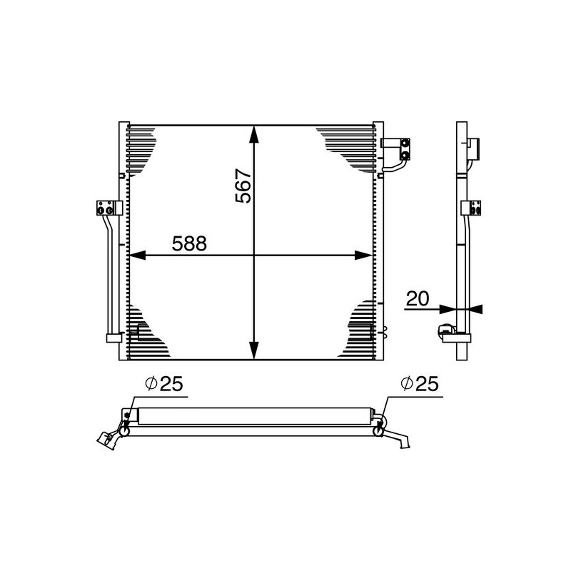 BEHR AC 41 000S A/C Condenser
