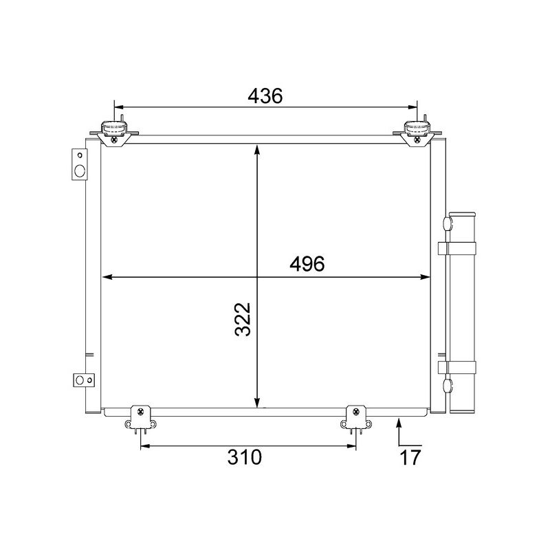 BEHR AC 484 000S A/C Condenser