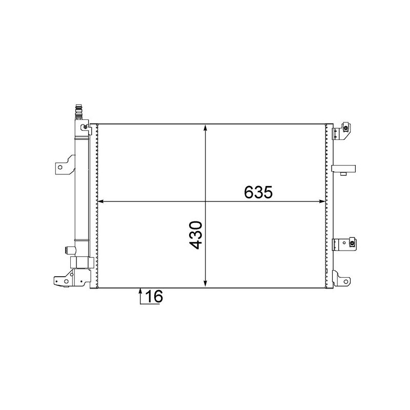 BEHR AC 497 000S A/C Condenser