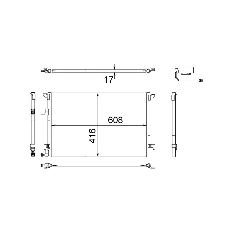 BEHR AC 498 000S A/C Condenser