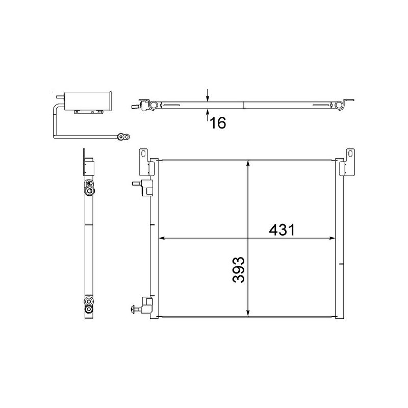 BEHR AC 499 000S A/C Condenser
