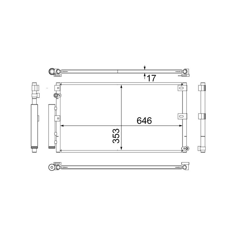 BEHR AC 530 000S A/C Condenser