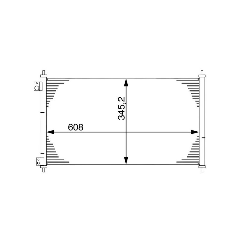 BEHR AC 543 000S A/C Condenser