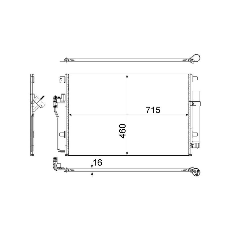 BEHR AC 553 001S A/C Condenser