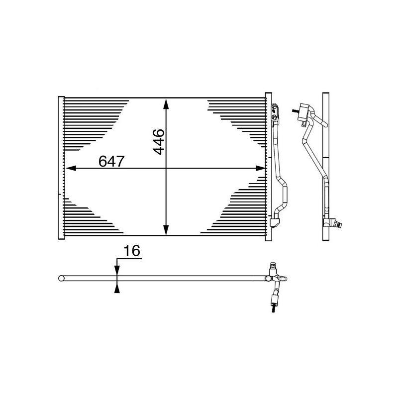 BEHR AC 6 000S A/C Condenser