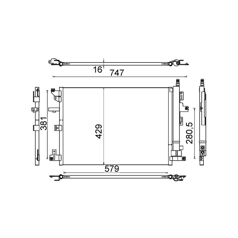 BEHR AC 635 000S A/C Condenser