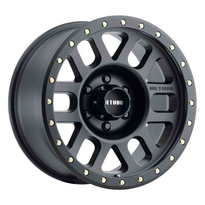 Method Wheels MR30978562500 Method MR309 Grid 17x8.5 0mm Offset 6x120 83mm CB Matte Black Wheel