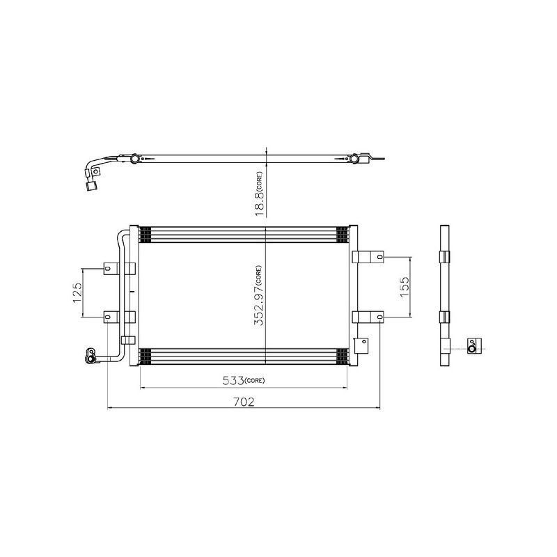 BEHR AC 726 000S A/C Condenser