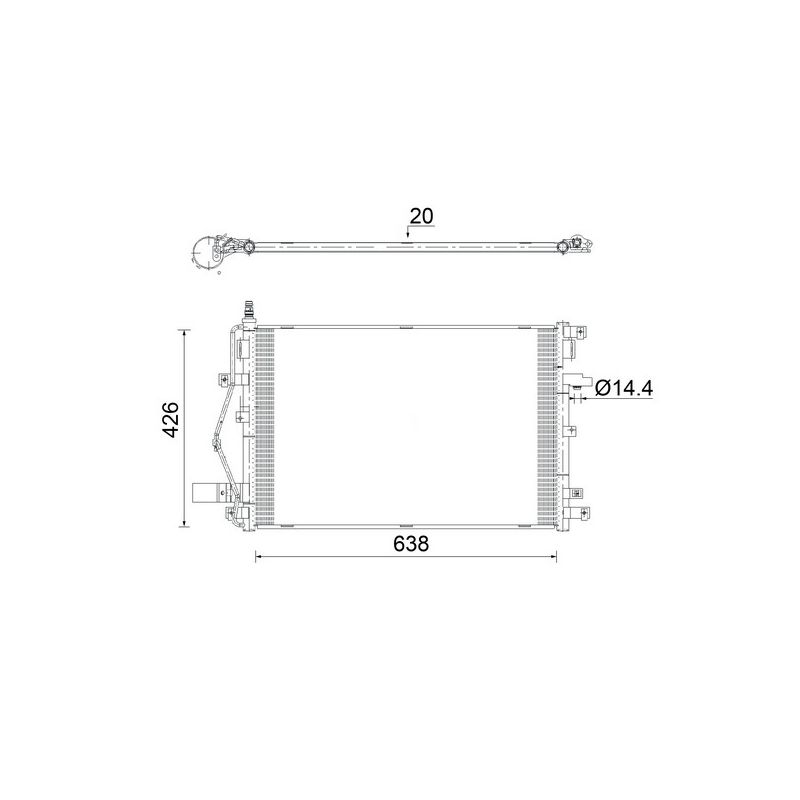 BEHR AC 924 000S A/C Condenser
