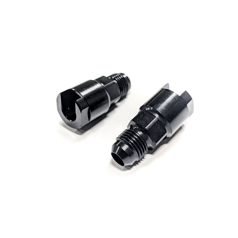 Haltech HT-011030 Flex Fuel Fittings 3/8 (GM Spring Lock) to -6AN Male w/Two Fittings