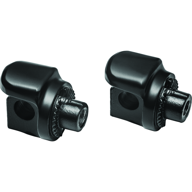 Kuryakyn 8895 Non-Pivot Splined Peg Adapter Harley-Davidson Models Black