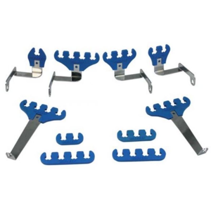 MOROSO MOR72130 SBF Spark Plug Wire Loom Kit - Blue