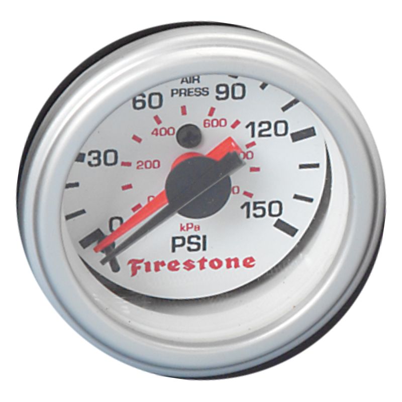 Firestone 9201 Replacement Pressure Gauge - White Face Dual GA Only (For PN 2241 / 2260) (WR17609201)