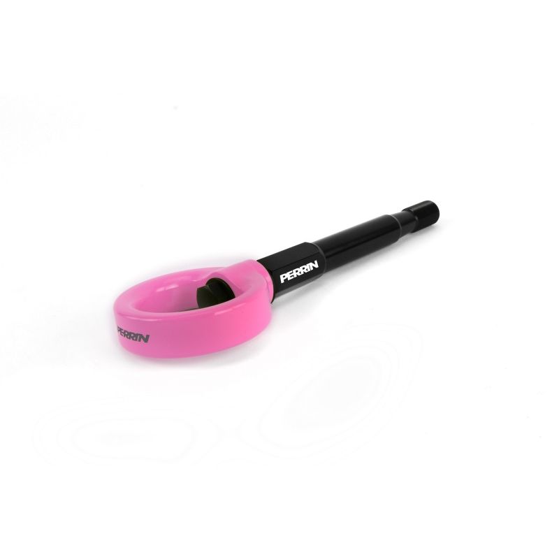 Perrin 15-19 Subaru WRX/STI Tow Hook Kit (Rear) - Hyper Pink