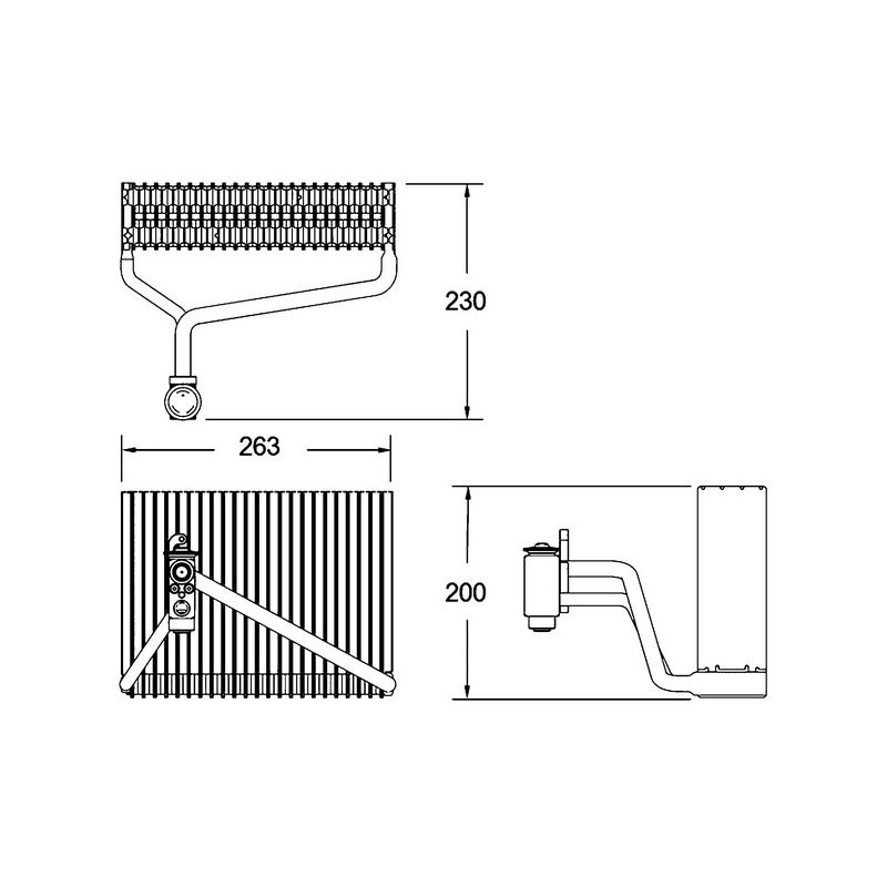 BEHR AE 112 000P A/C Evaporator Core