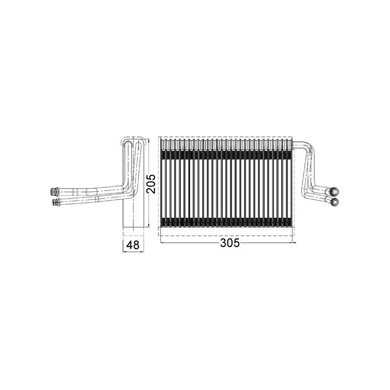 BEHR AE 113 000S A/C Evaporator Core