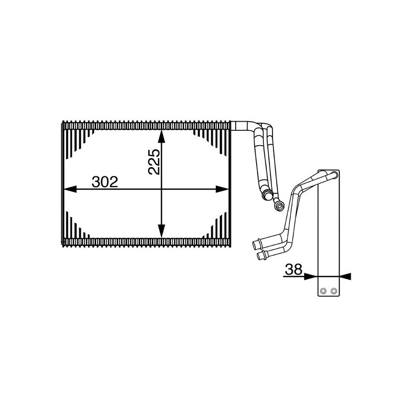 BEHR AE 143 000S A/C Evaporator Core