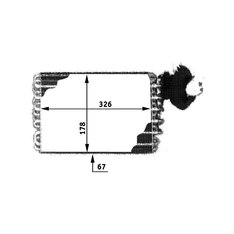 BEHR AE 32 000P A/C Evaporator Core