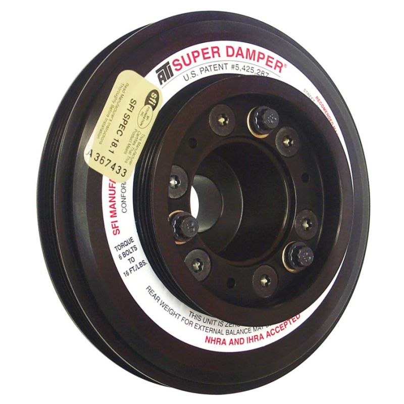 ATI ATI917752 Damper - 7.45in - Alum - (3) 4 Grv - Nissan RB26 R32 - 1000 HP - 2 Ring - 1Pc