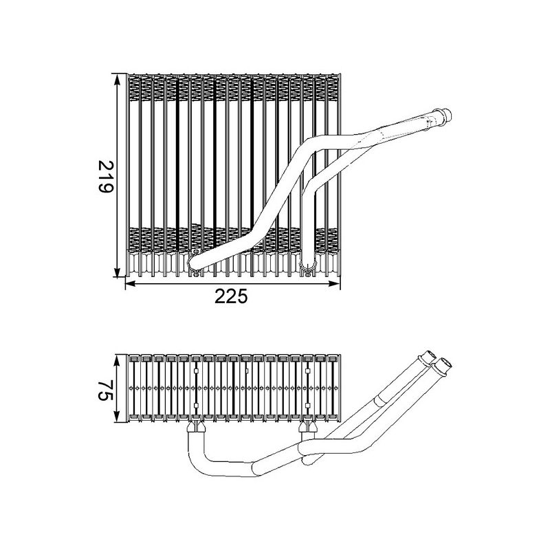 BEHR AE 38 000S A/C Evaporator Core