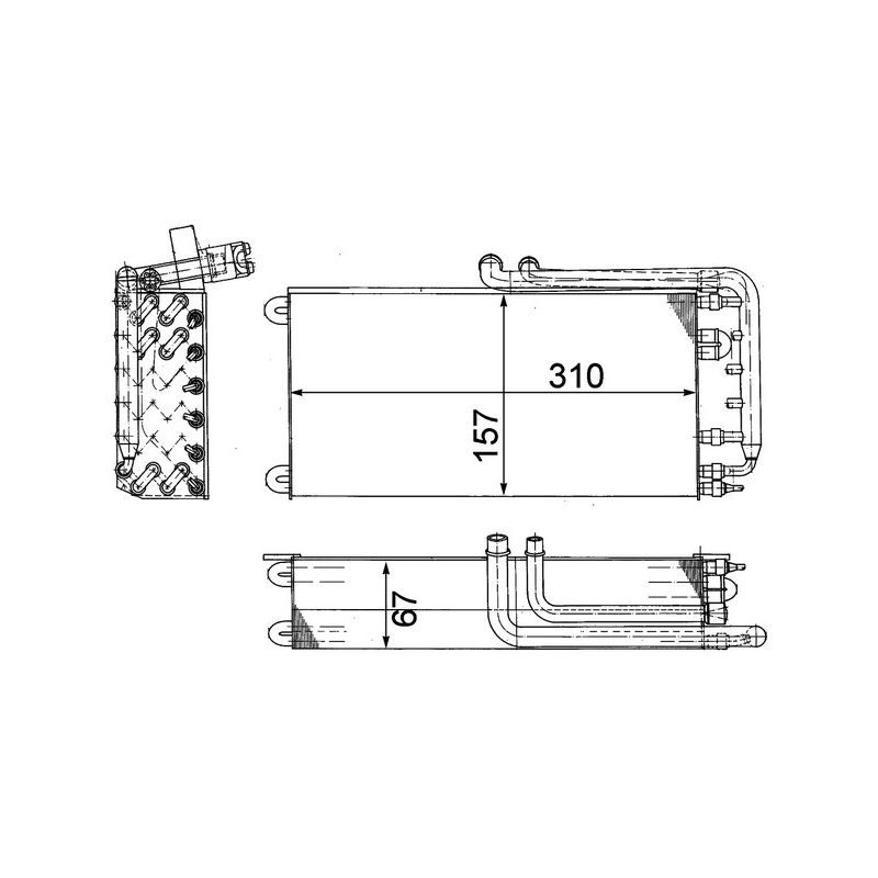BEHR AE 45 000P A/C Evaporator Core