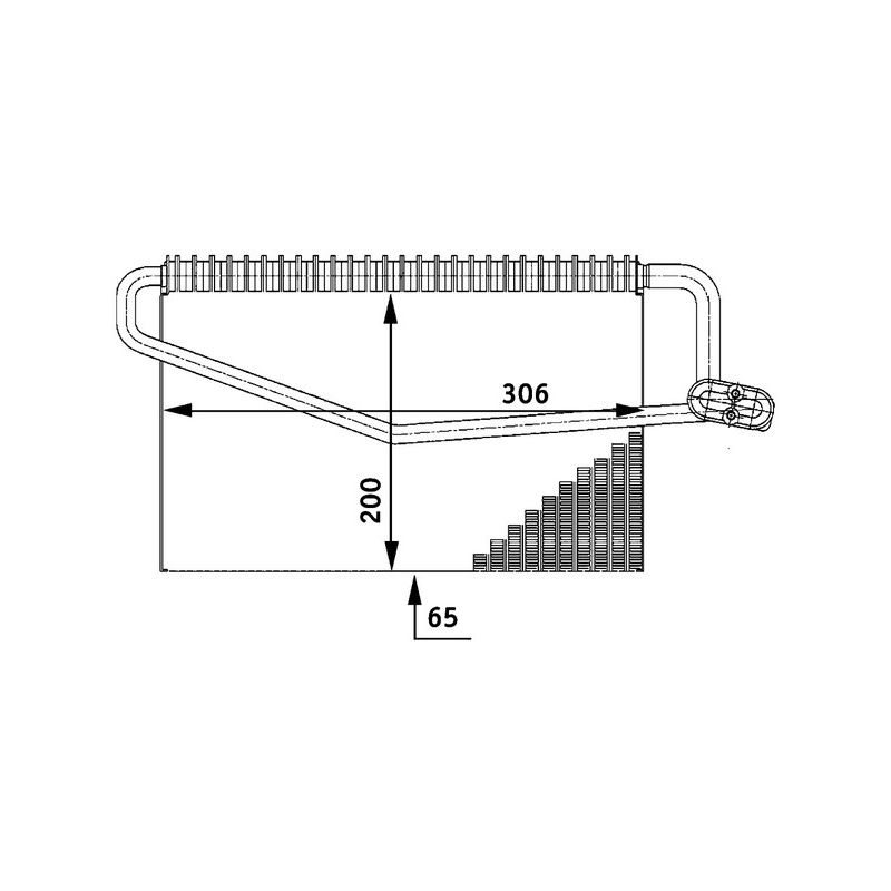 BEHR AE 55 000P A/C Evaporator Core