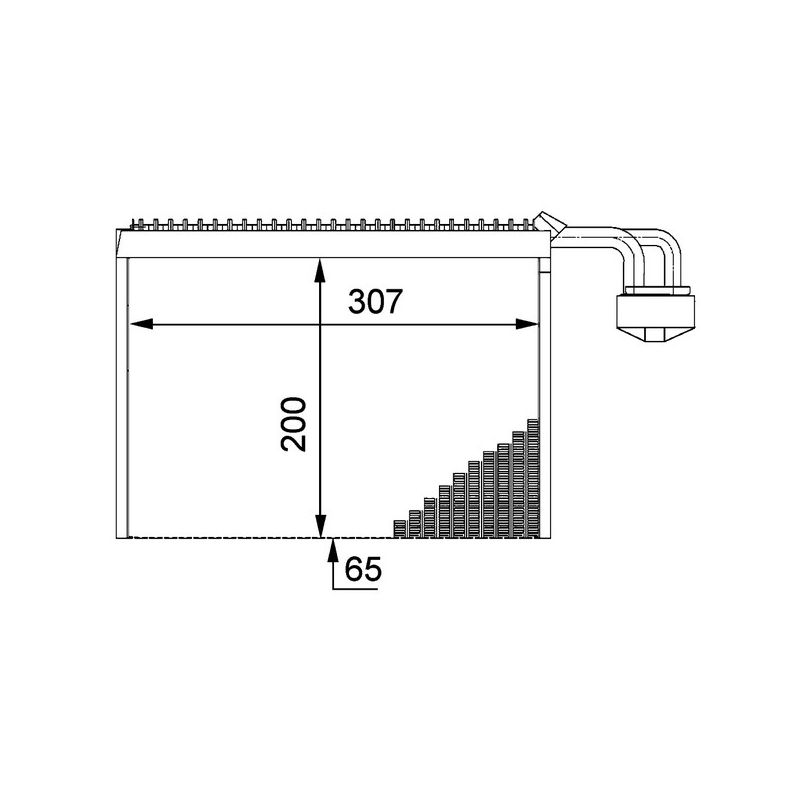 BEHR AE 63 000P A/C Evaporator Core