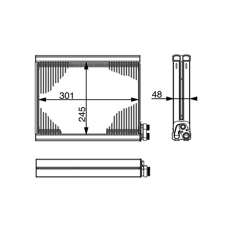 BEHR AE 71 000S A/C Evaporator Core