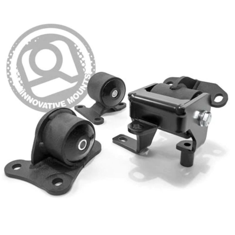 Innovative 97-01 Honda Prelude H/F Series Black Replacement Steel Mounts 75A Bushings