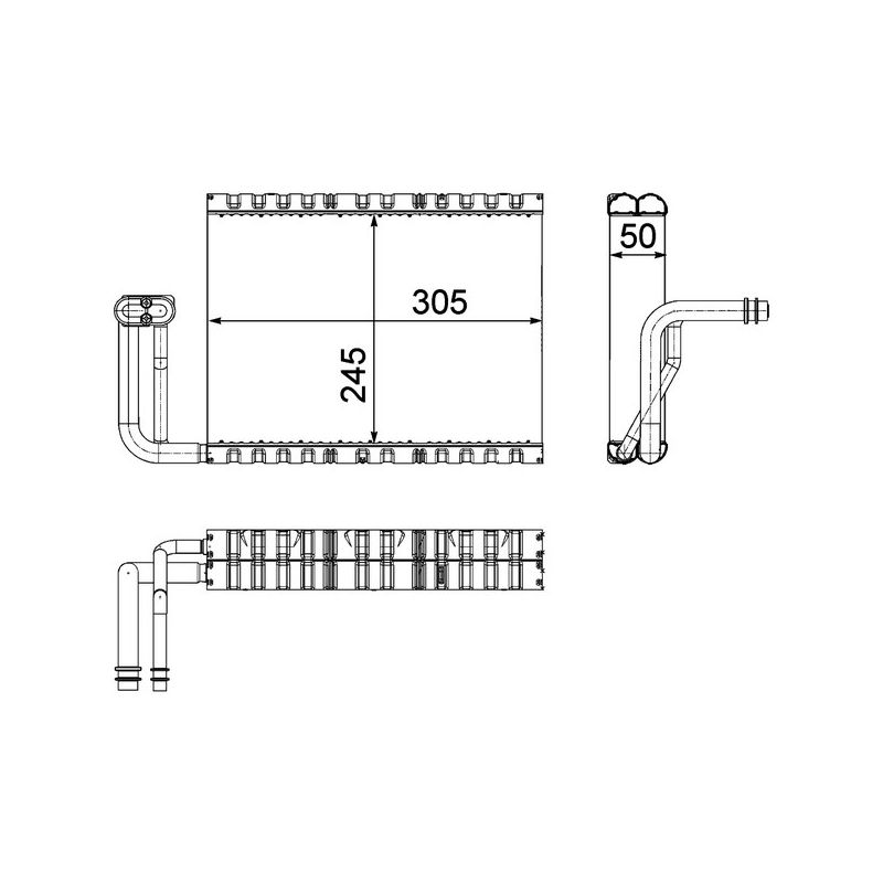 BEHR AE 88 000P A/C Evaporator Core