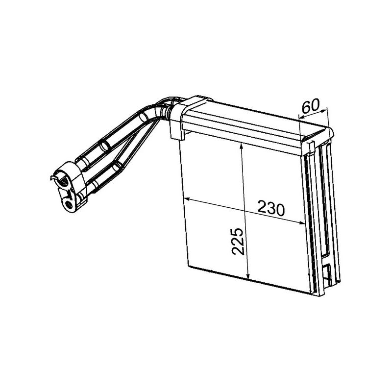 BEHR AE 95 000P A/C Evaporator Core