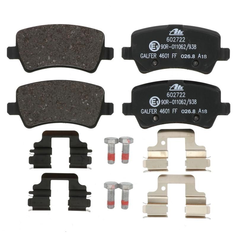 ATE 602722 ATE Original Semi-Metallic Rear Disc Brake Pad Set 602722 for Land Rover, Volvo
