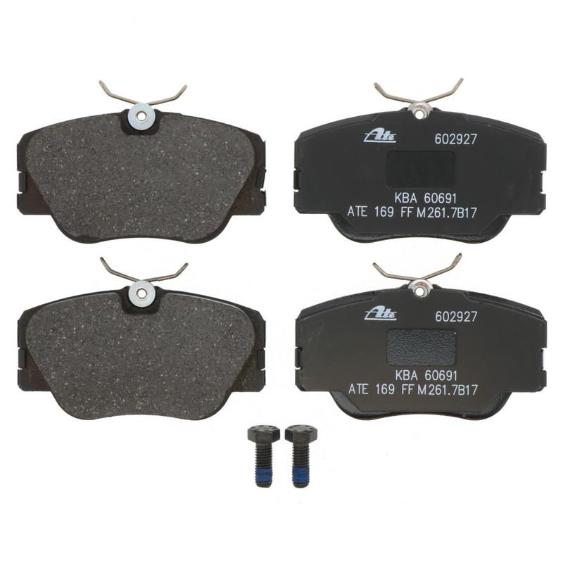 ATE 602927 ATE Original Semi-Metallic Front Disc Brake Pad Set 602927 for Mercedes-Benz