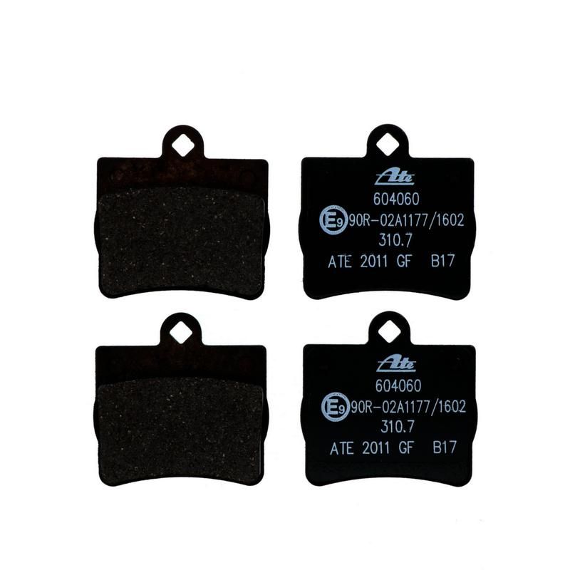 ATE 604060 ATE Original Semi-Metallic Rear Disc Brake Pad Set 604060 for Mercedes-Benz