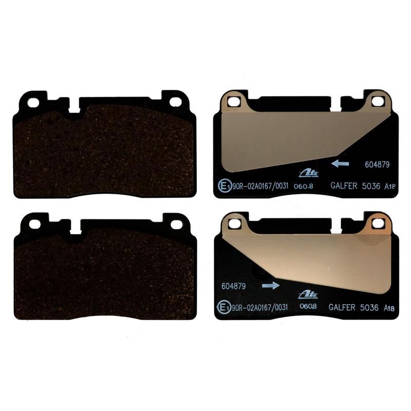 ATE 604879 ATE Original Semi-Metallic Front Disc Brake Pad Set 604879 for Audi, Porsche