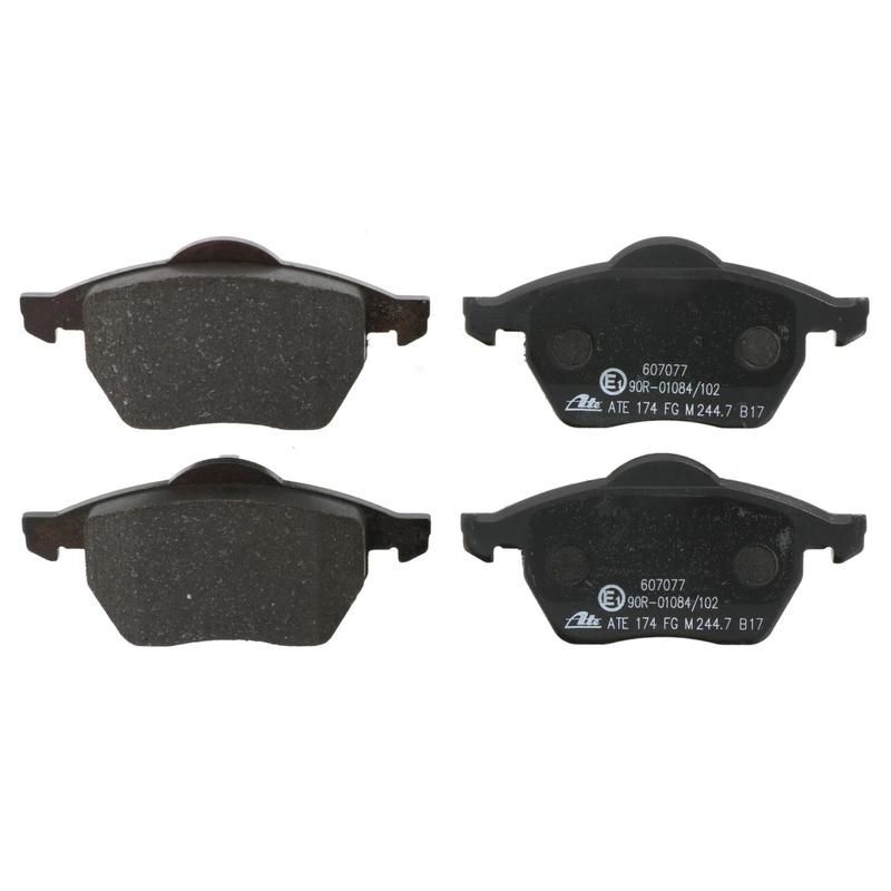 ATE 607077 ATE Original Semi-Metallic Front Disc Brake Pad Set 607077 for Audi, Volkswagen