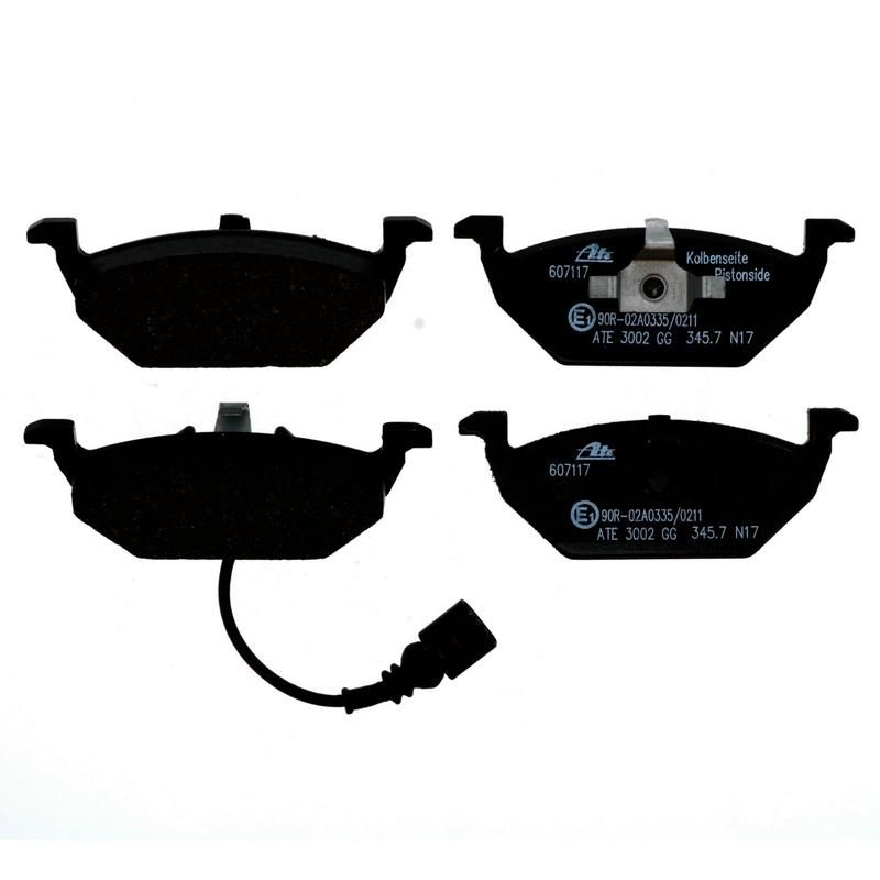 ATE 607117 ATE Original Semi-Metallic Front Disc Brake Pad Set 607117 for Volkswagen