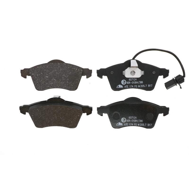 ATE 607124 ATE Original Semi-Metallic Front Disc Brake Pad Set 607124 for Volkswagen